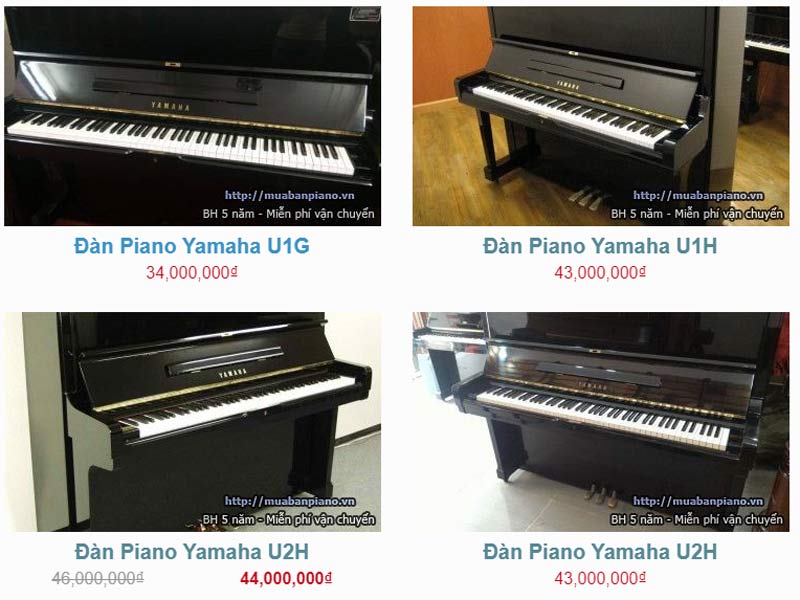 Giá đàn Piano Yamaha tại muabanpiano